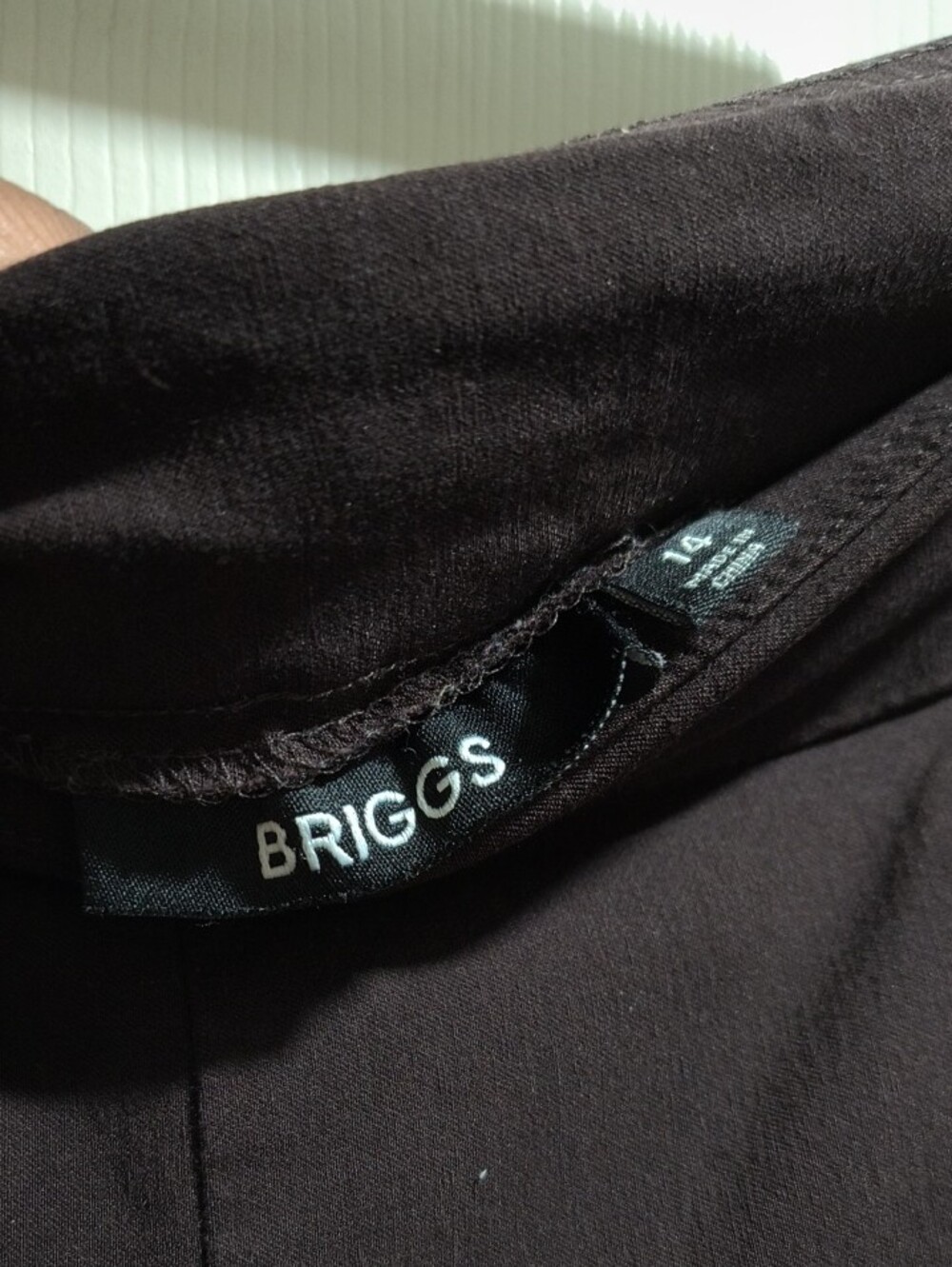 Briggs New York Chocolate Brown Straight Leg Ponte Pants - Picture 2 of 4